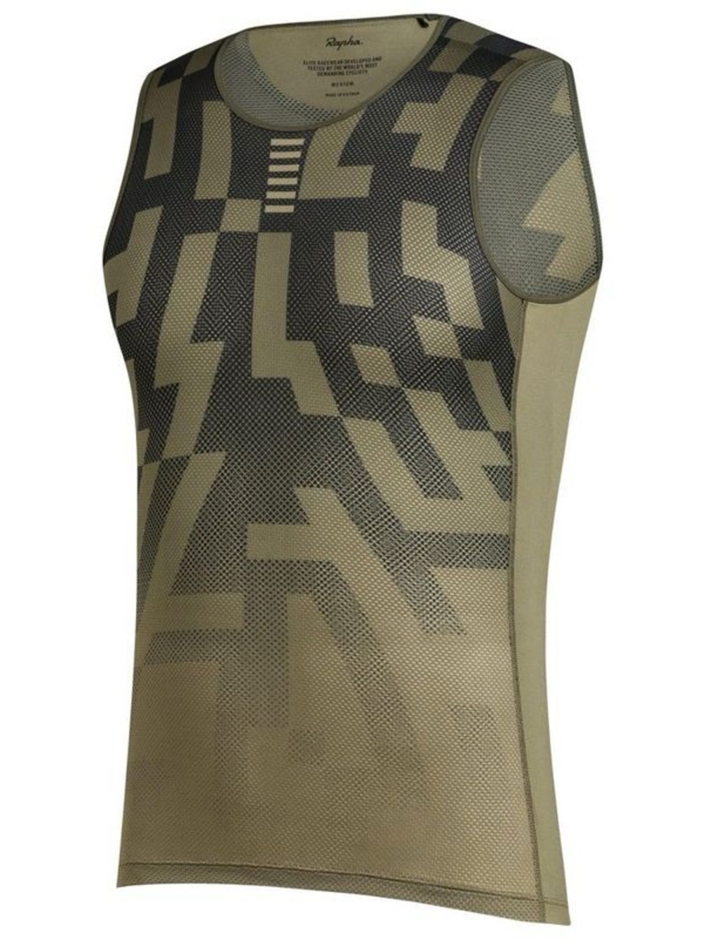 RAPHA Men’s Pro Team Base Layer Sleeveless Mesh Shirt - Aero Block Green Large